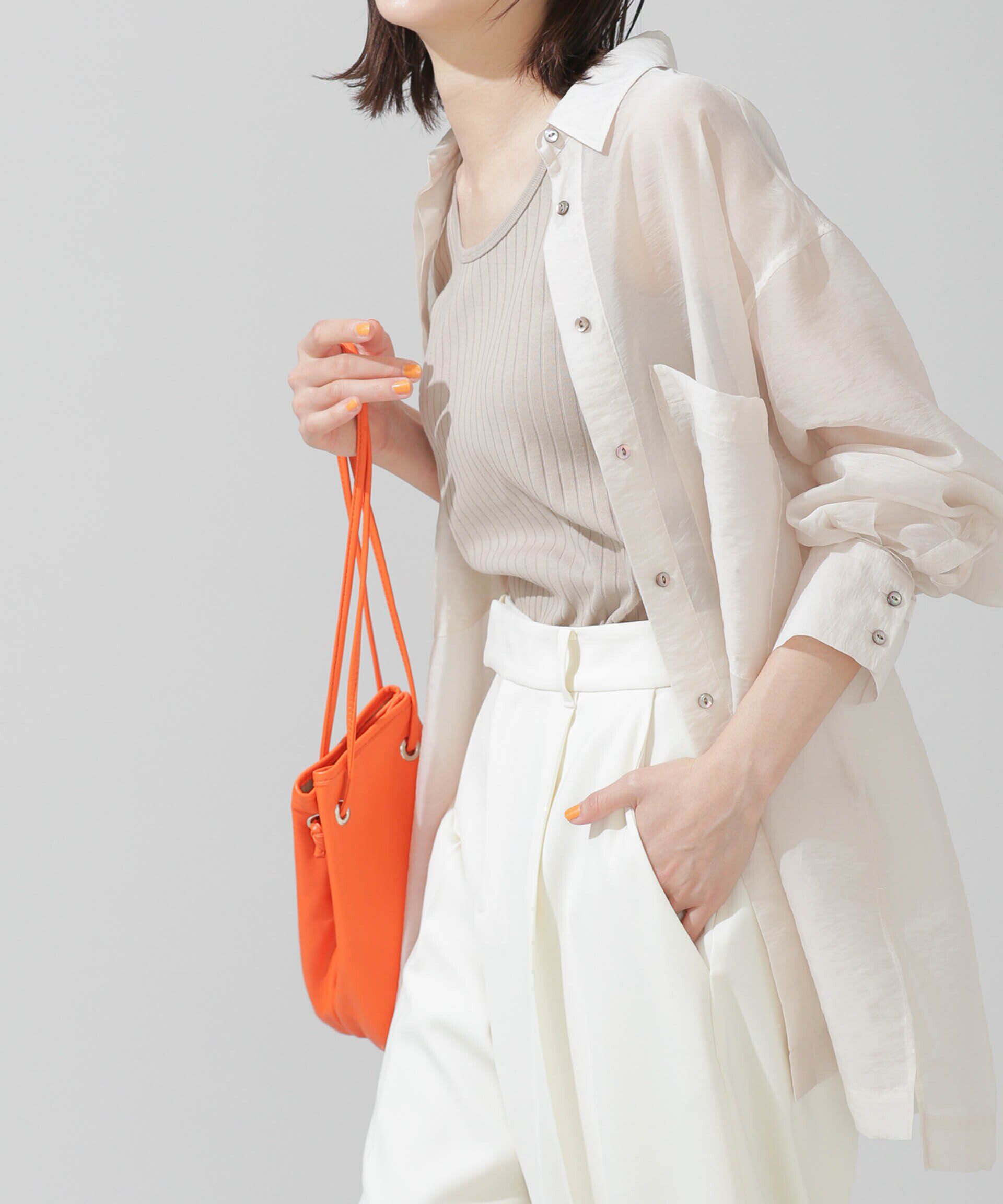 nano･universe「LB.03/Anti Soaked 汗染み防止 リブタンクトップ」|Tシャツ・カットソー|