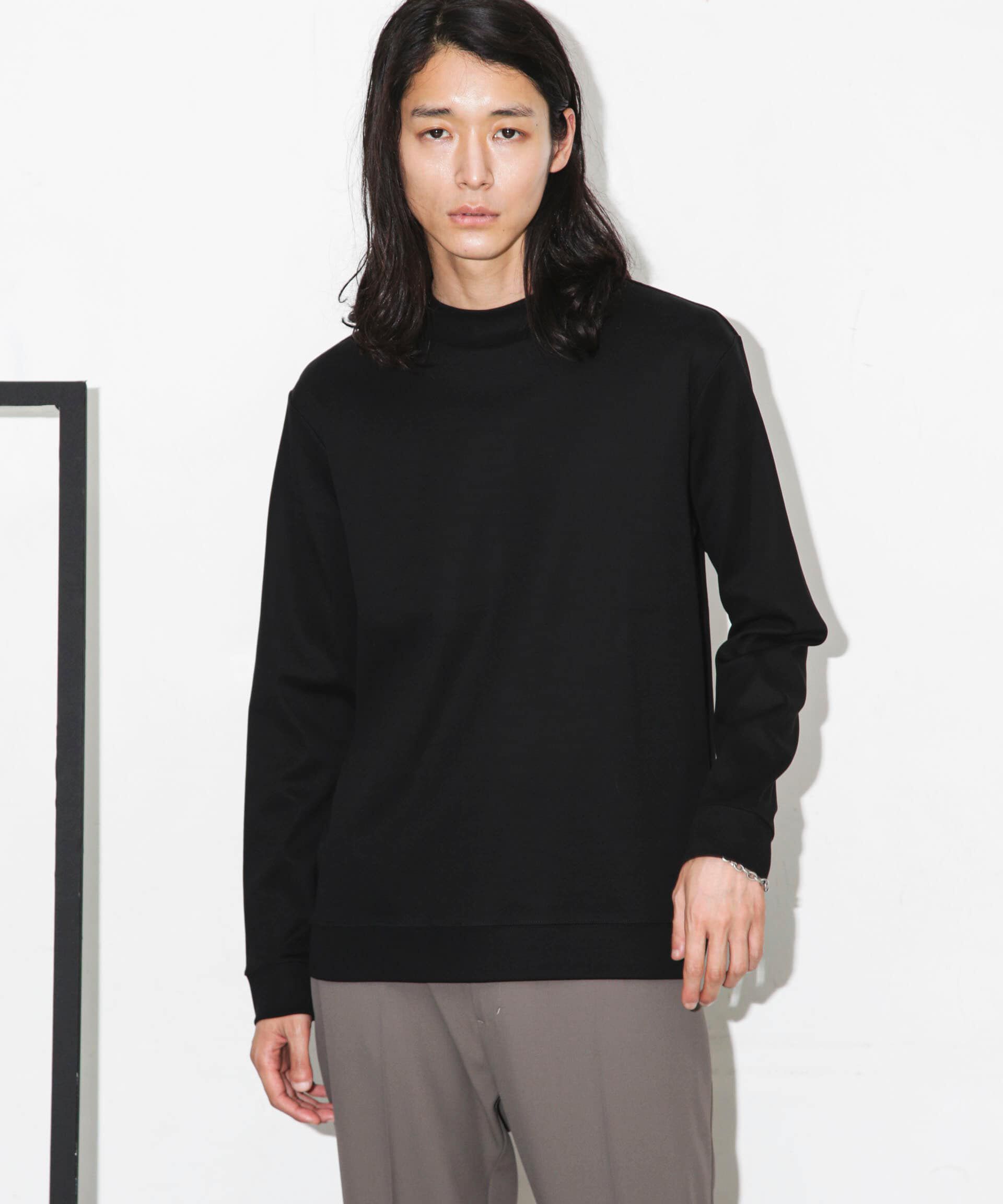 nano･universe「「FORMAL JERSEY」モックネックカットソー長袖」|Tシャツ・カットソー|