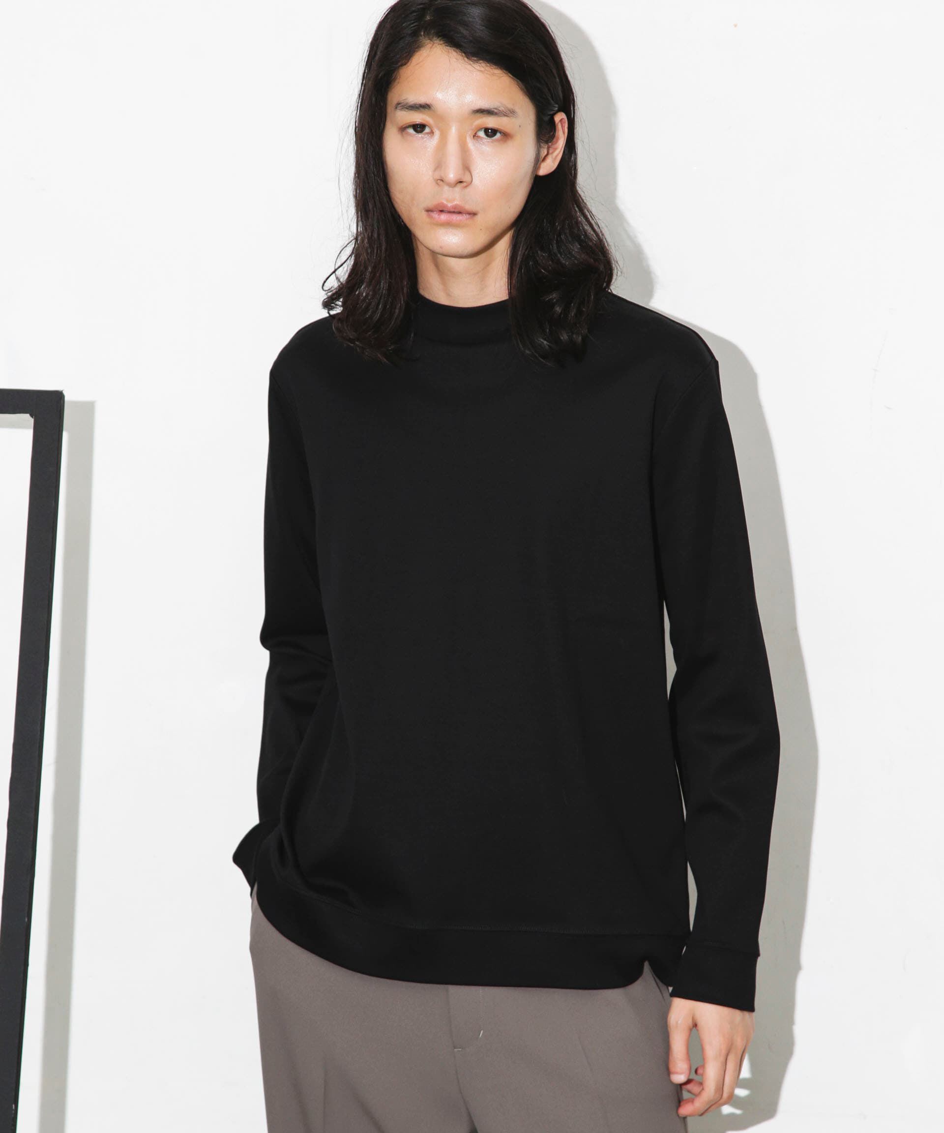 nano･universe「「FORMAL JERSEY」モックネックカットソー長袖」|Tシャツ・カットソー|