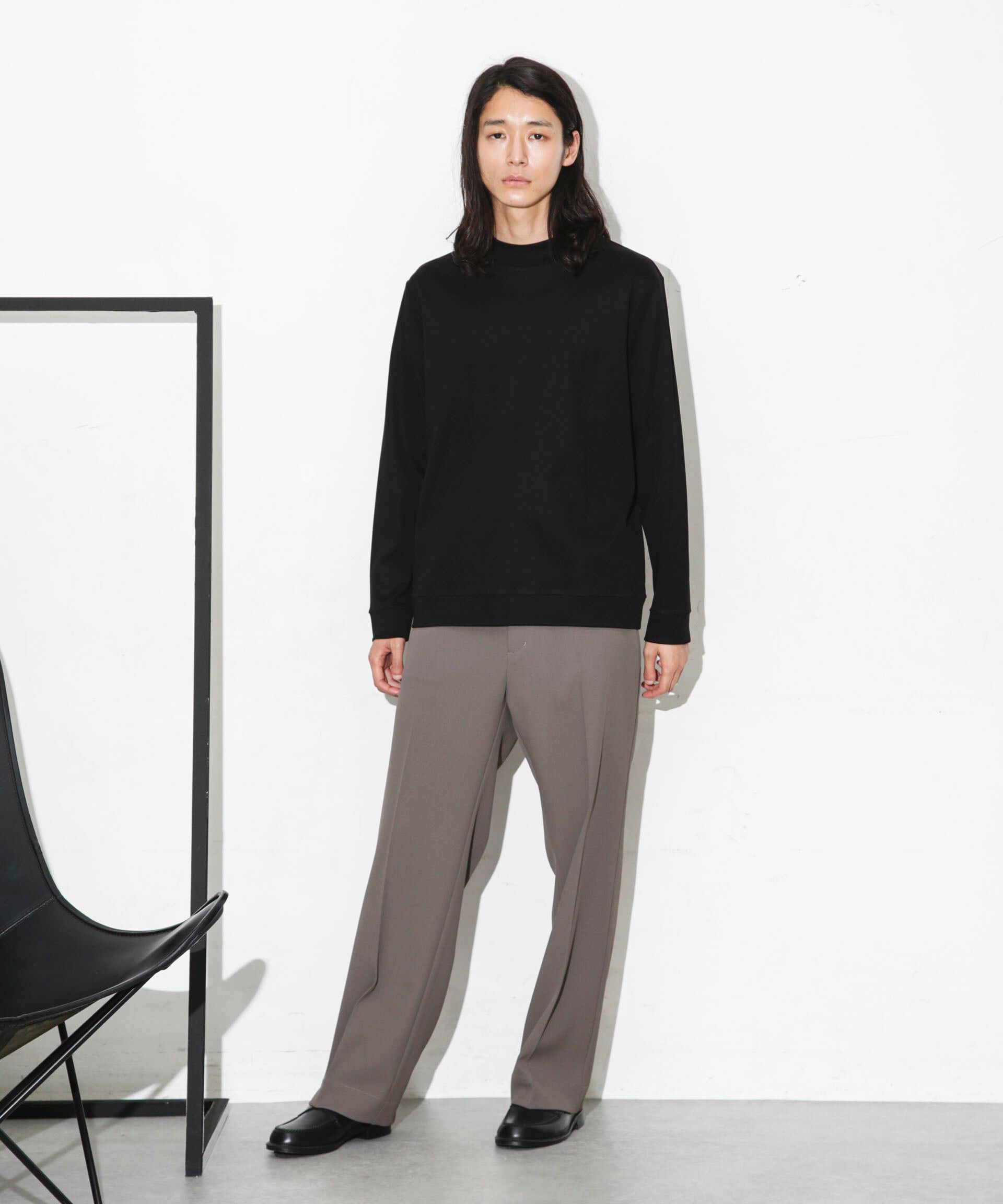 nano･universe「「FORMAL JERSEY」モックネックカットソー長袖」|Tシャツ・カットソー|