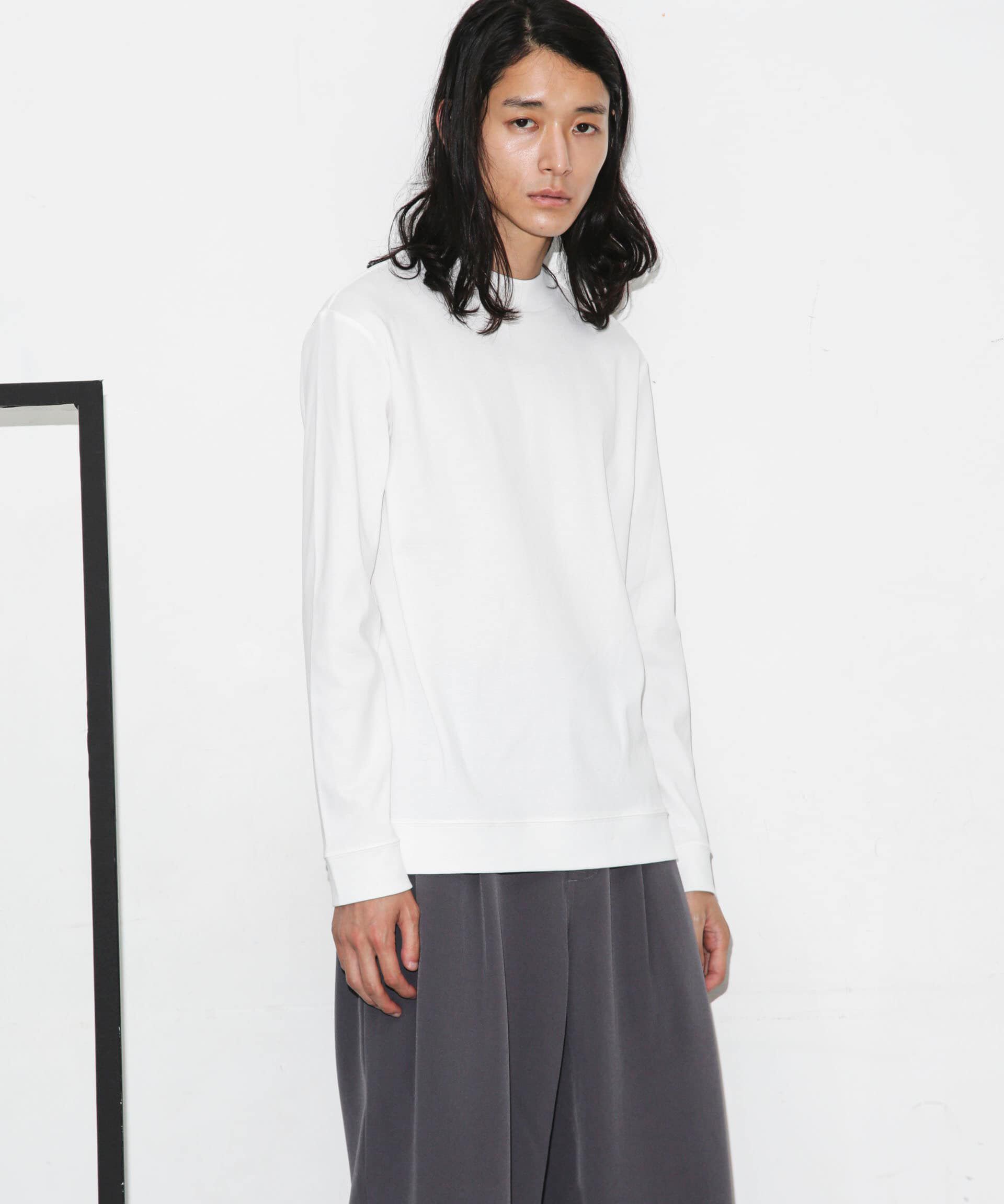 nano･universe「「FORMAL JERSEY」モックネックカットソー長袖」|Tシャツ・カットソー|