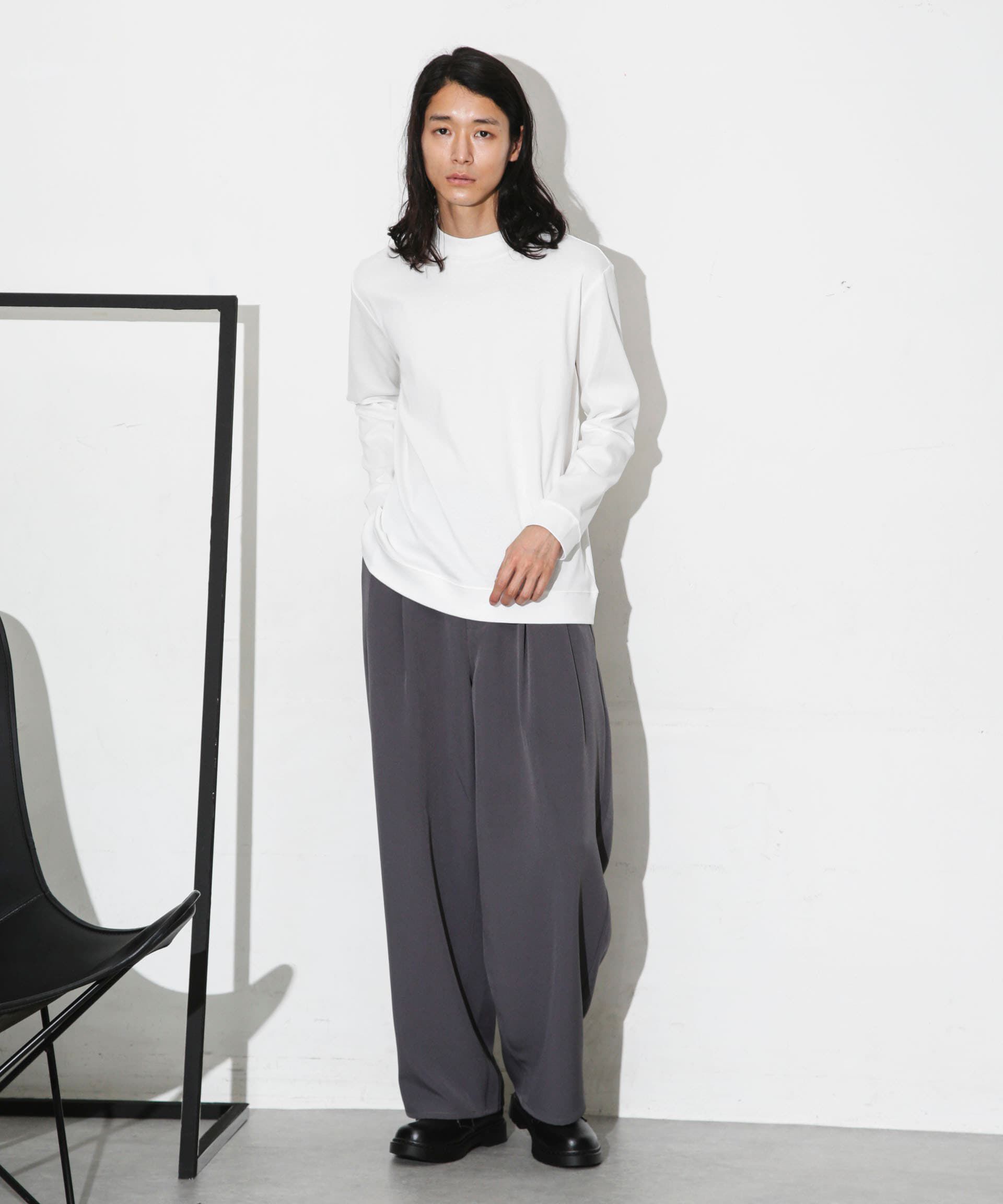 nano･universe「「FORMAL JERSEY」モックネックカットソー長袖」|Tシャツ・カットソー|