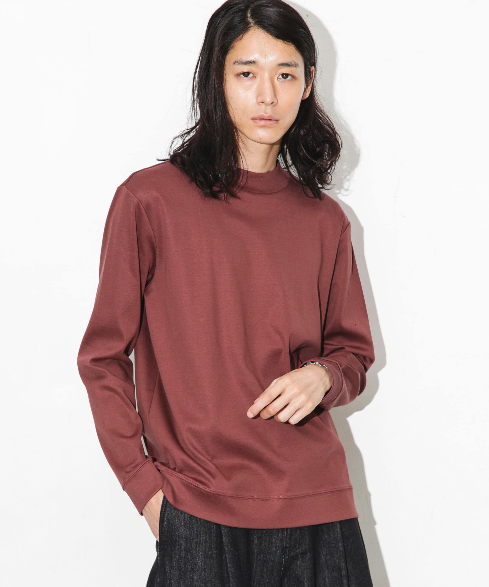 nano･universe「「FORMAL JERSEY」モックネックカットソー長袖」|Tシャツ・カットソー|