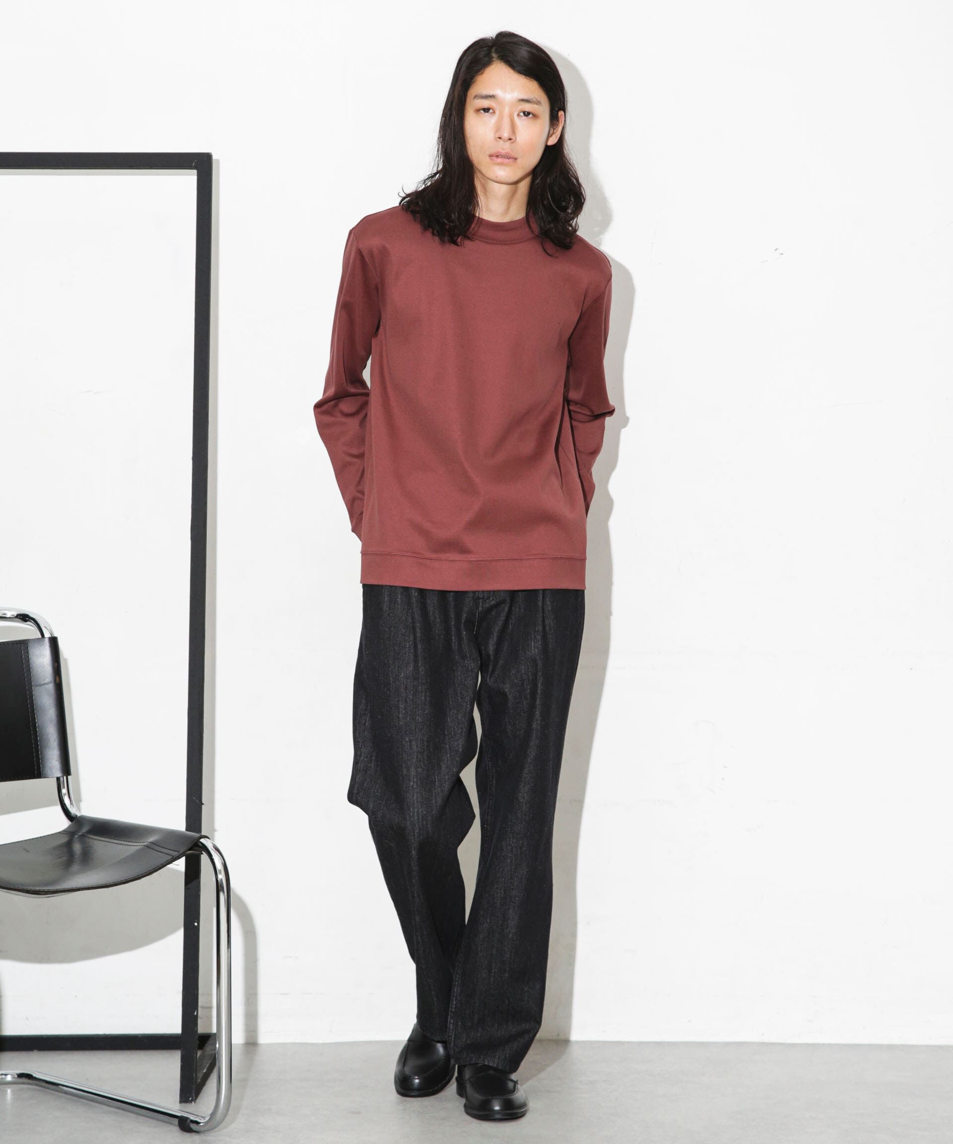 nano･universe「「FORMAL JERSEY」モックネックカットソー長袖」|Tシャツ・カットソー|