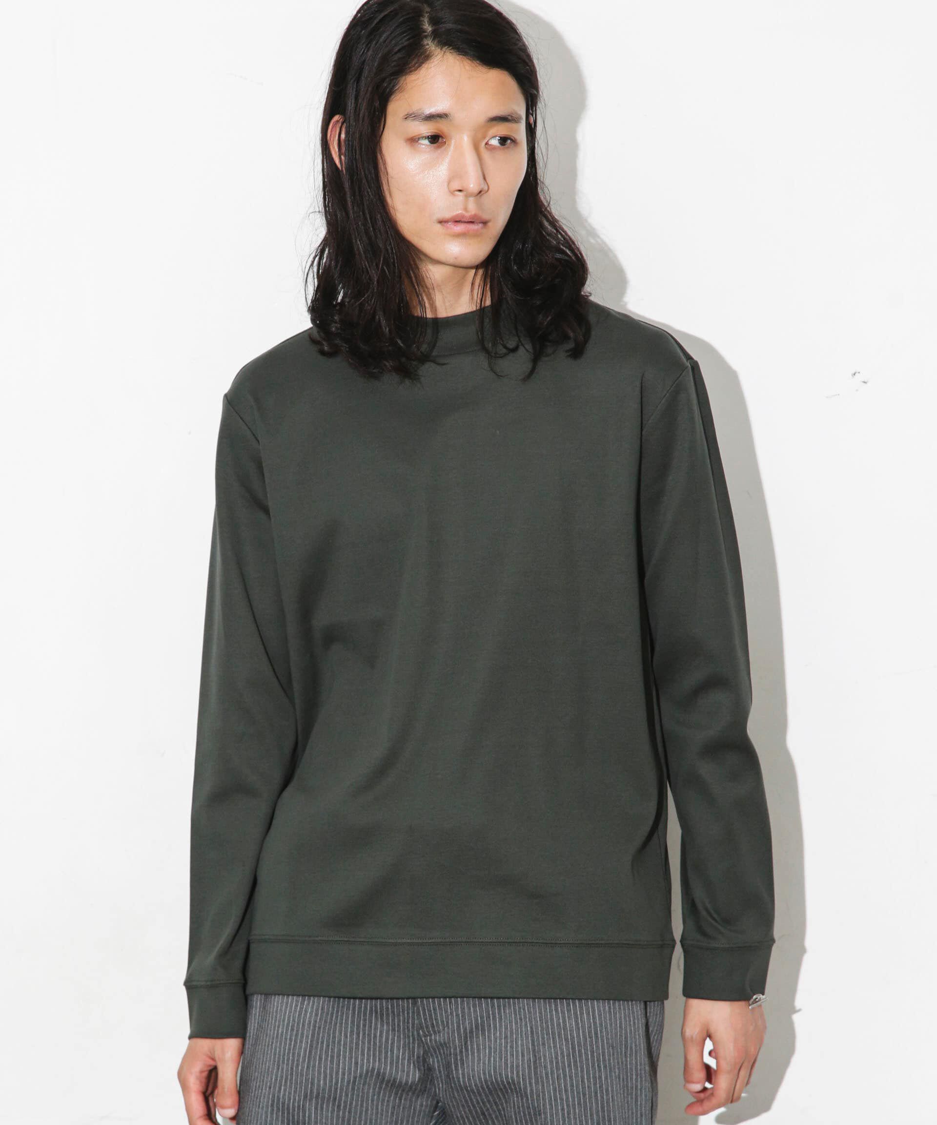 nano･universe「「FORMAL JERSEY」モックネックカットソー長袖」|Tシャツ・カットソー|