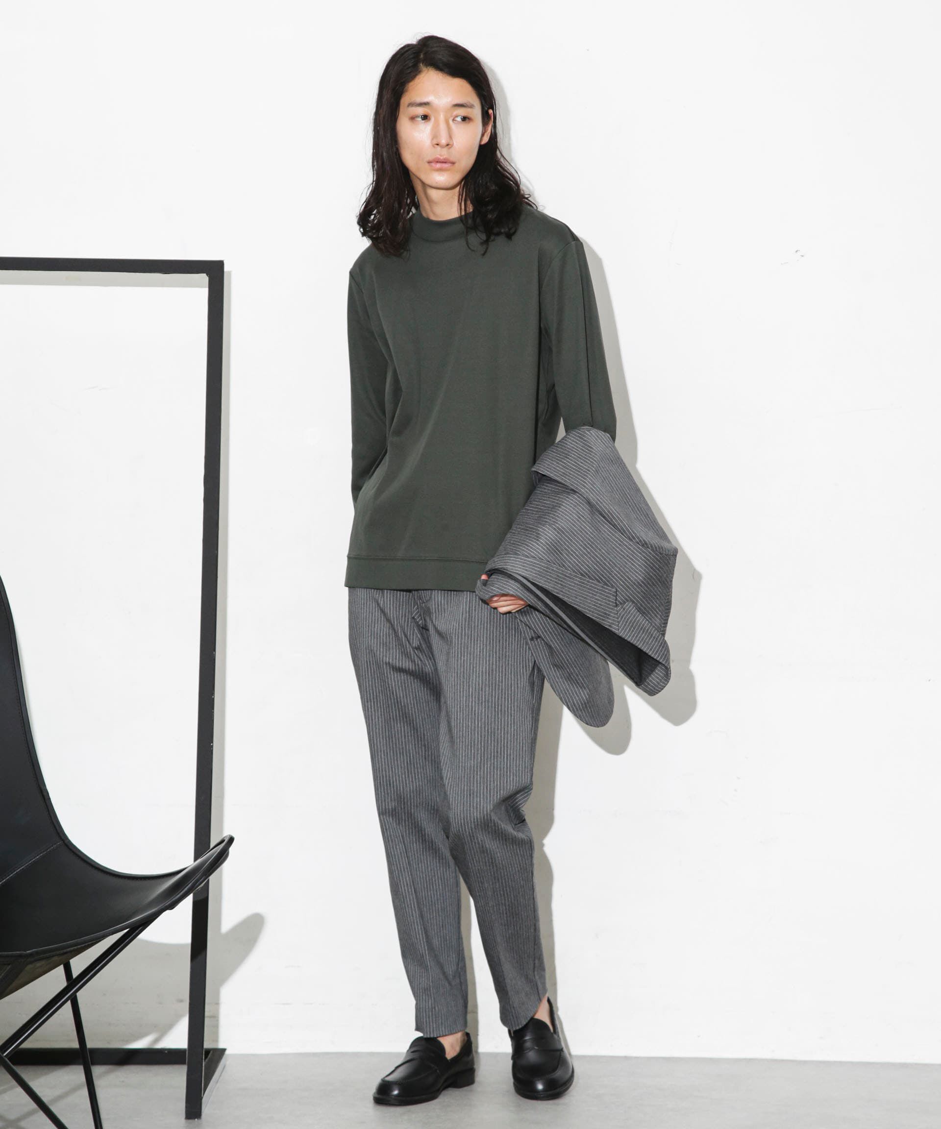 nano･universe「「FORMAL JERSEY」モックネックカットソー長袖」|Tシャツ・カットソー|