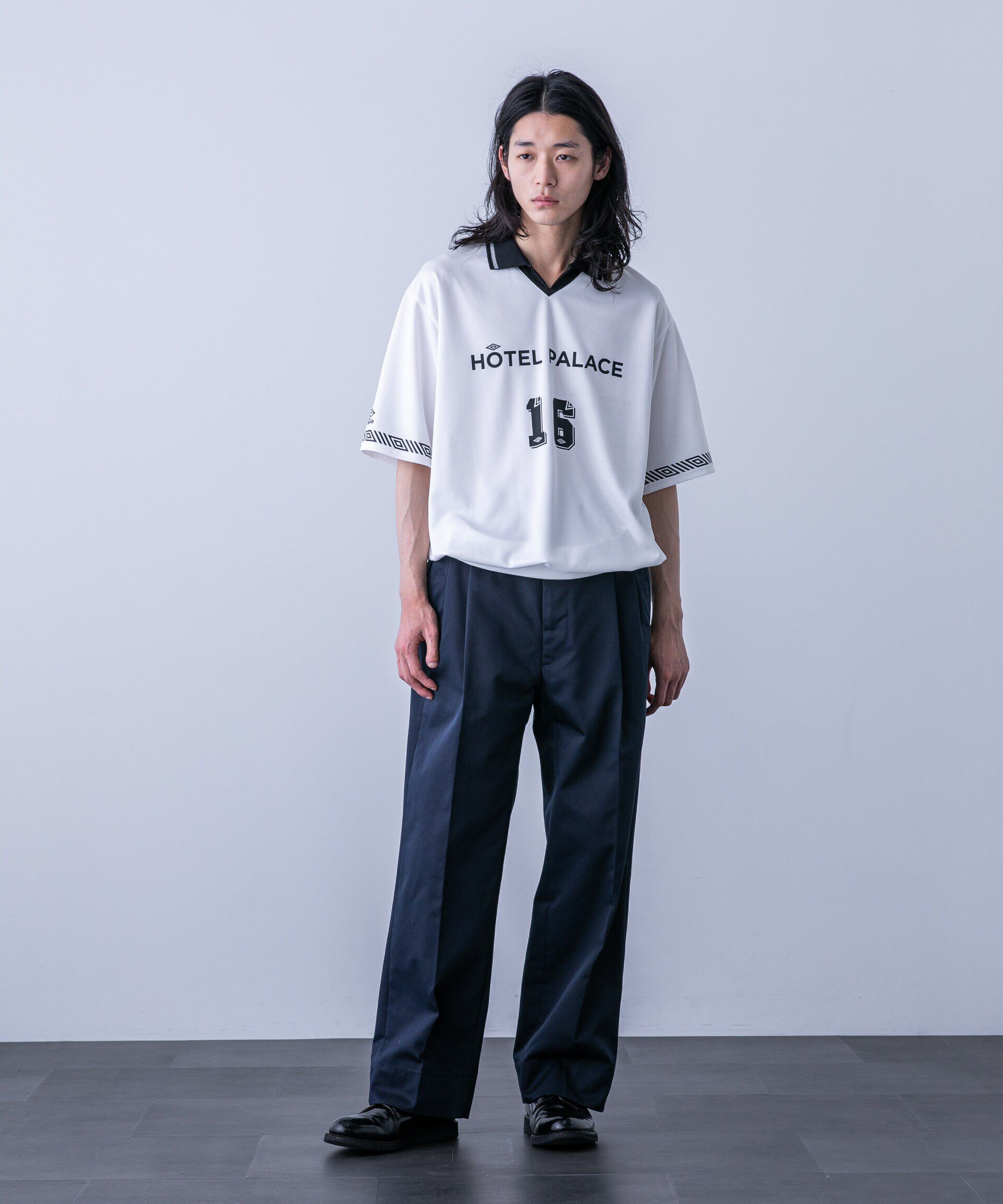 nano･universe「｢HOTEL PALACE(オテル パラス)｣ディッキーズ別注２タックワイドパンツ」|チノ|