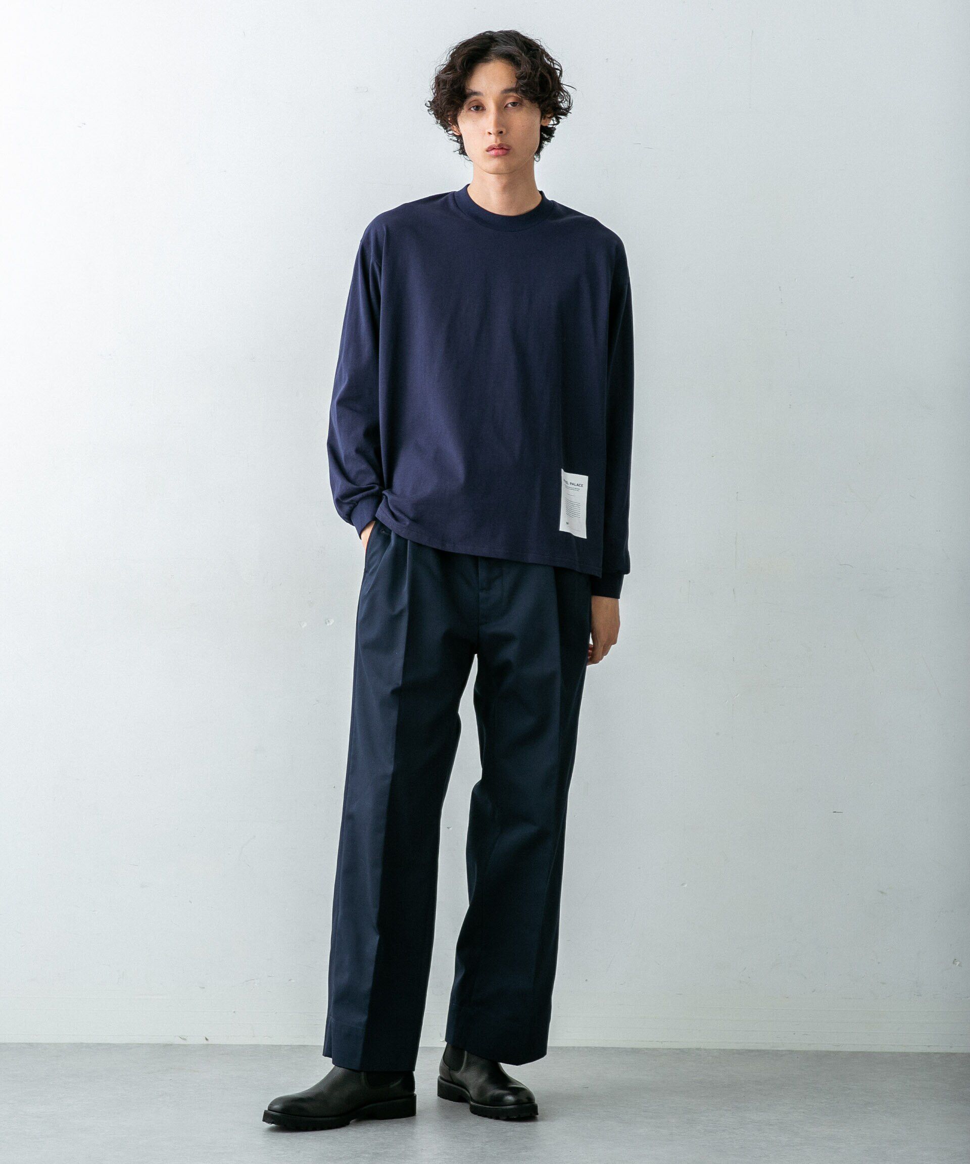 nano･universe「｢HOTEL PALACE(オテル パラス)｣ディッキーズ別注２タックワイドパンツ」|チノ|