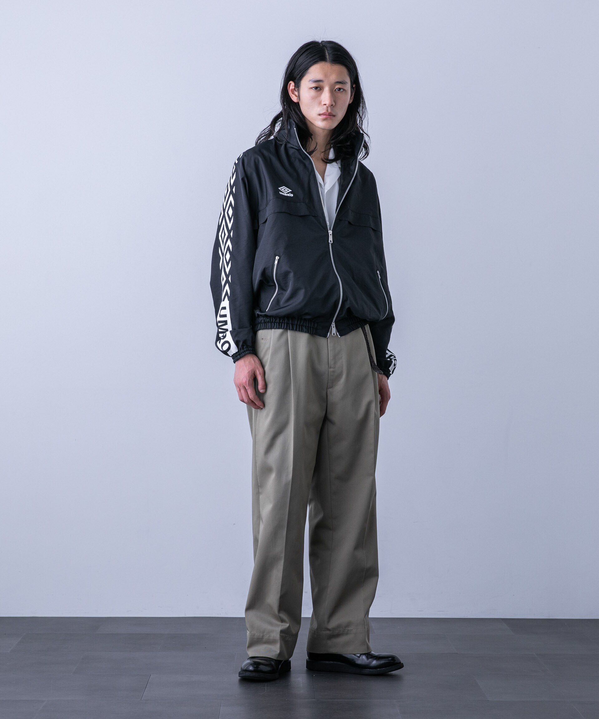 nano･universe「｢HOTEL PALACE(オテル パラス)｣ディッキーズ別注２タックワイドパンツ」|チノ|カーキ