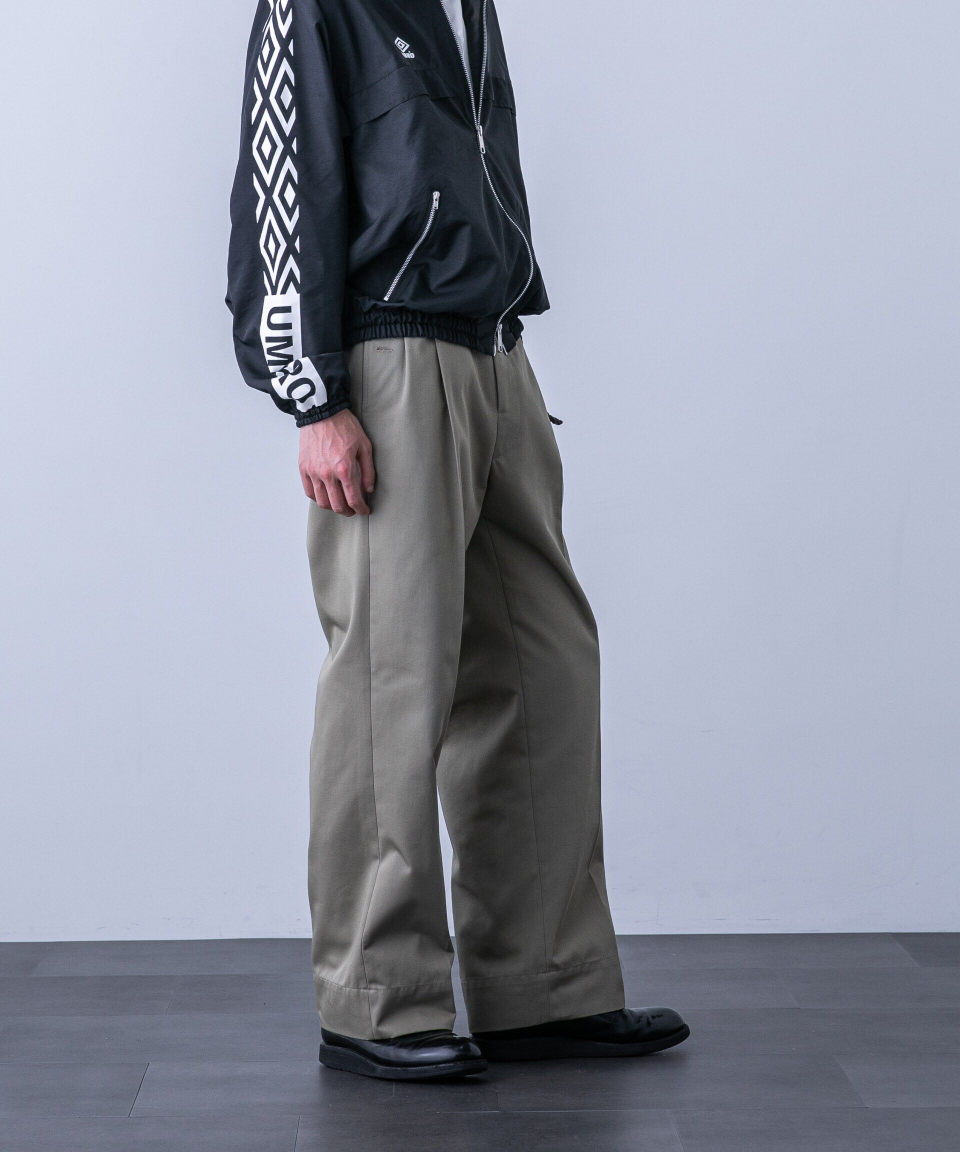 nano･universe「｢HOTEL PALACE(オテル パラス)｣ディッキーズ別注２タックワイドパンツ」|チノ|