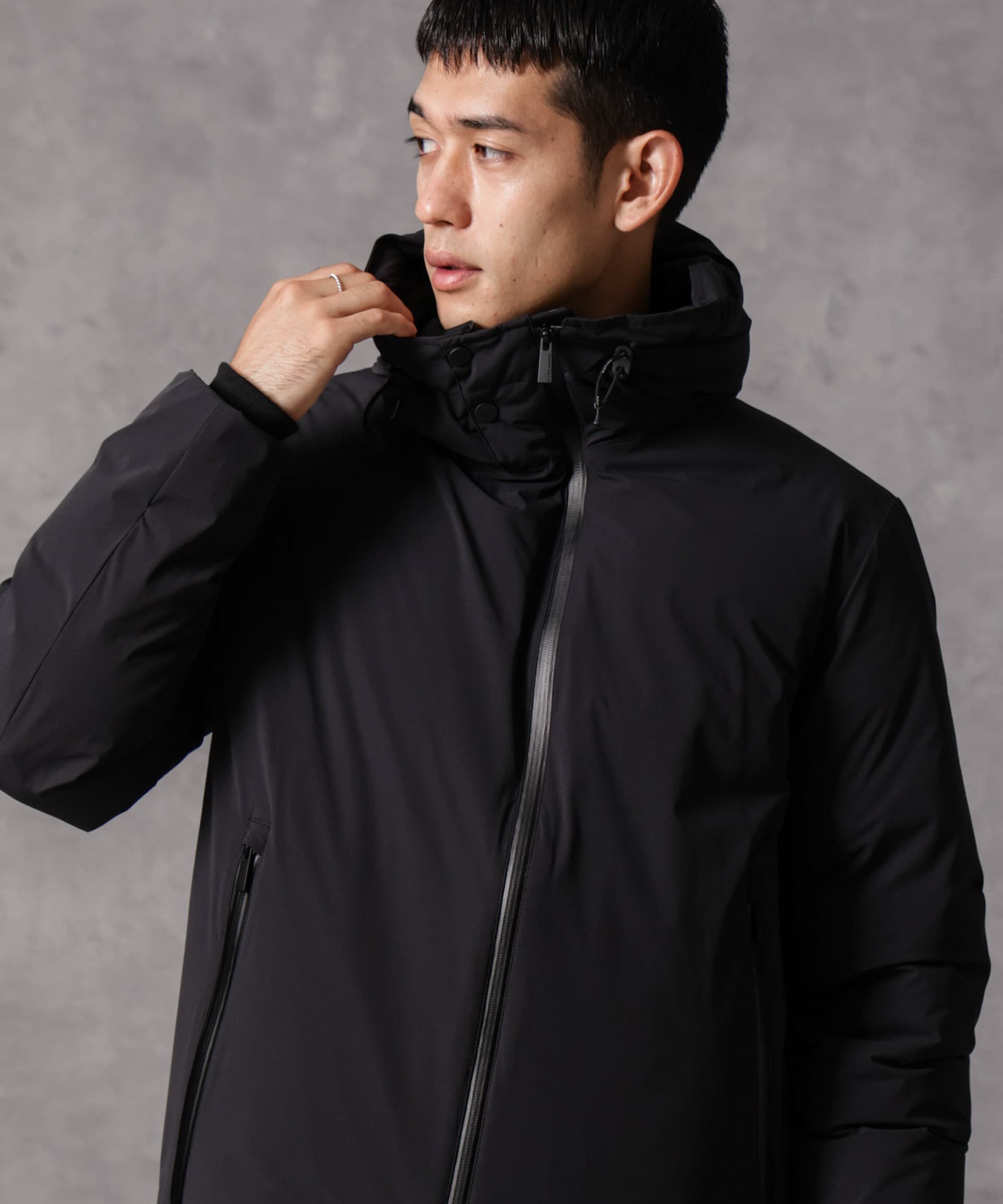 nano･universe「「西川ダウン(R)」スポーティーフードダウン」|ダウン|