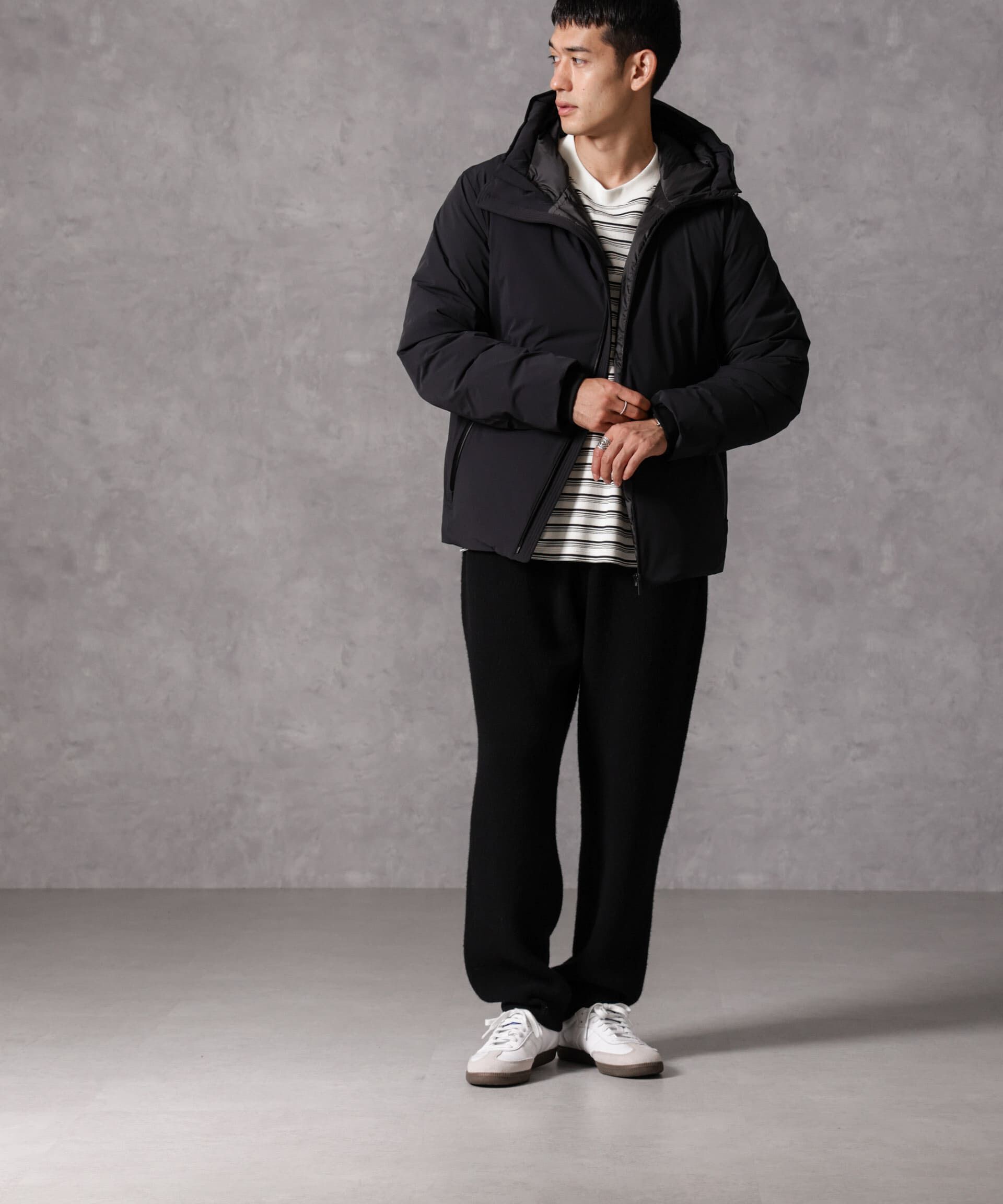 nano･universe「「西川ダウン(R)」スポーティーフードダウン」|ダウン|