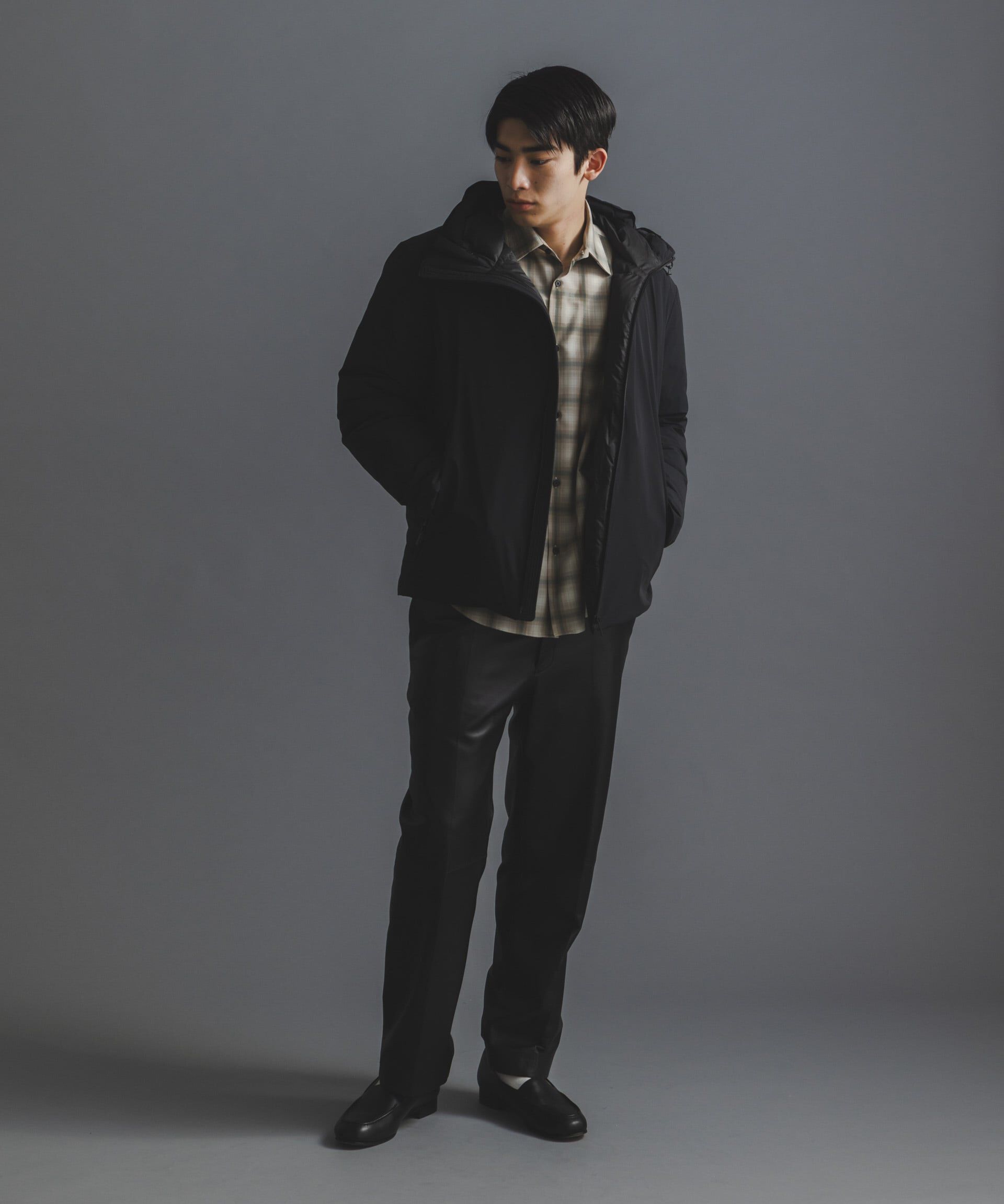 nano･universe「「西川ダウン(R)」スポーティーフードダウン」|ダウン|