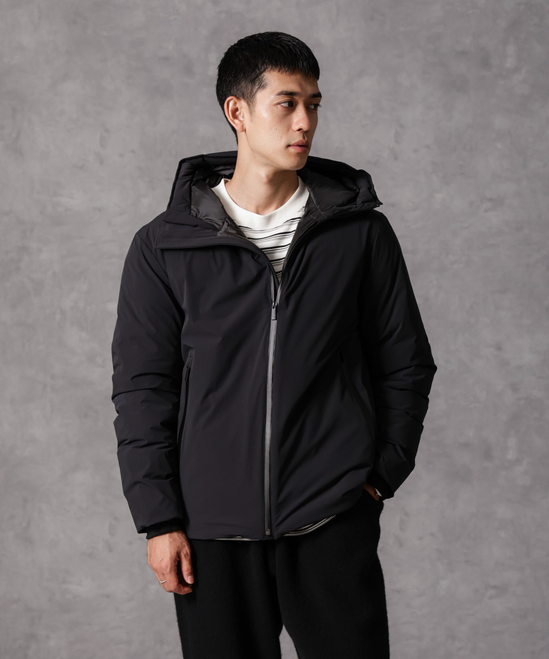 nano･universe「「西川ダウン(R)」スポーティーフードダウン」|ダウン|