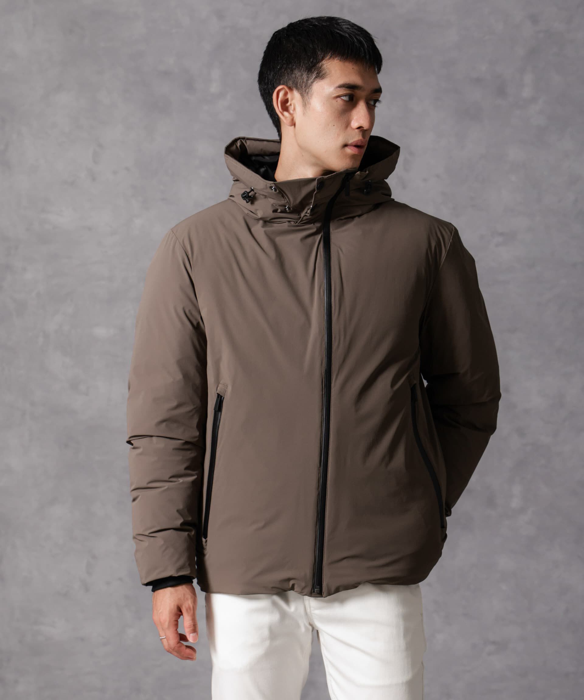 nano･universe「「西川ダウン(R)」スポーティーフードダウン」|ダウン|