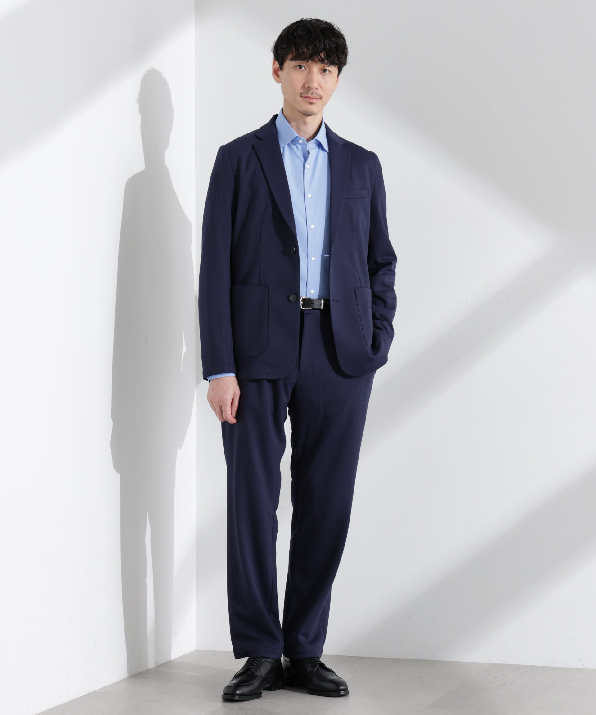 nano･universe「WEB限定/ポリエステルダンボール セットアップ」|スーツ|