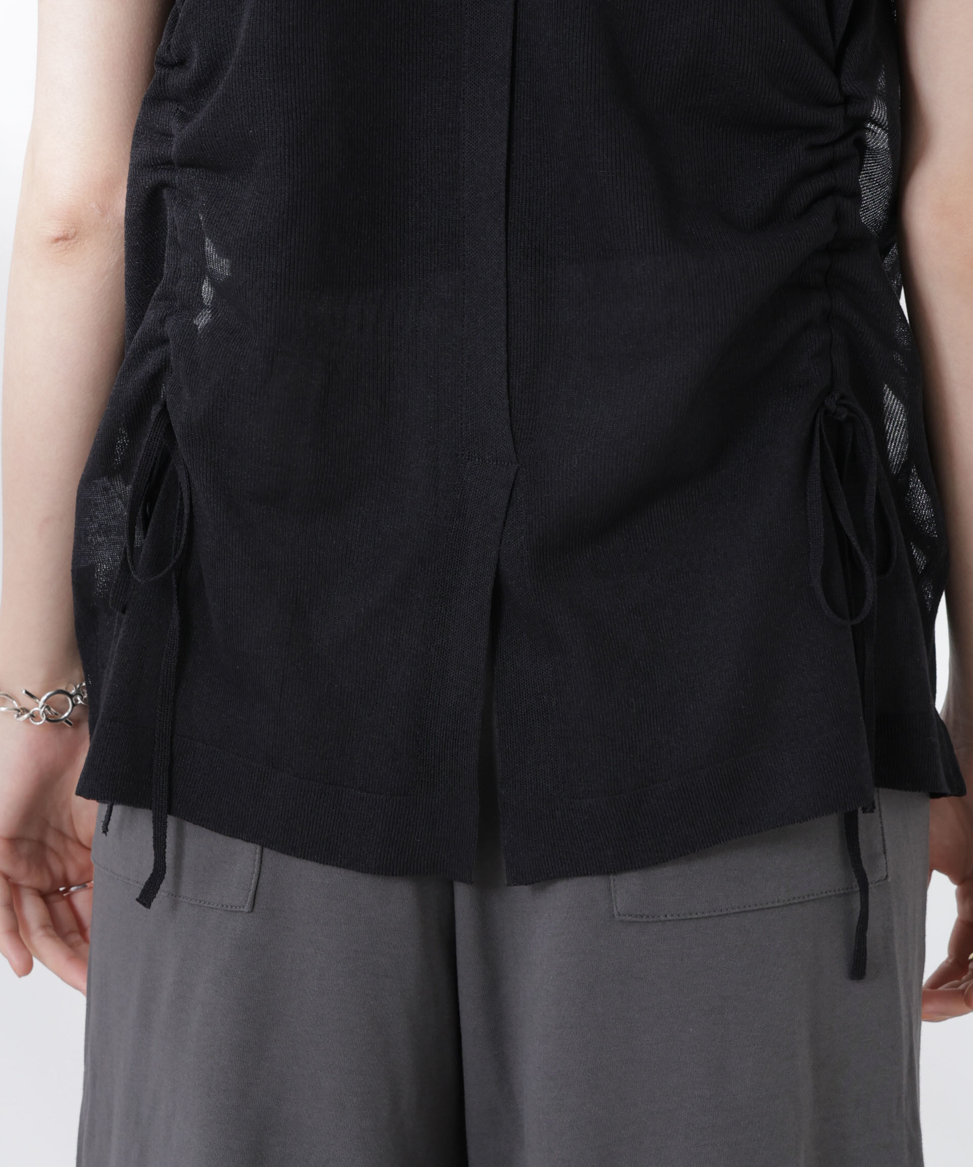 nano･universe「前後2wayドロストデザインシアーニット」|ニット・セーター|