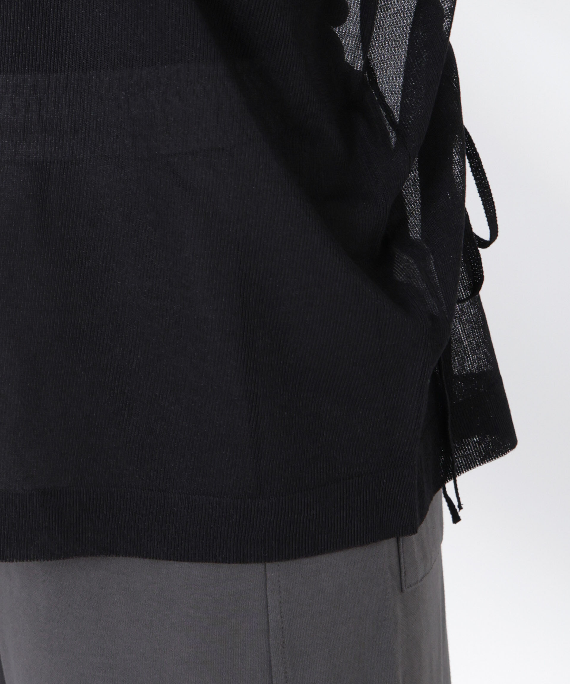 nano･universe「前後2wayドロストデザインシアーニット」|ニット・セーター|