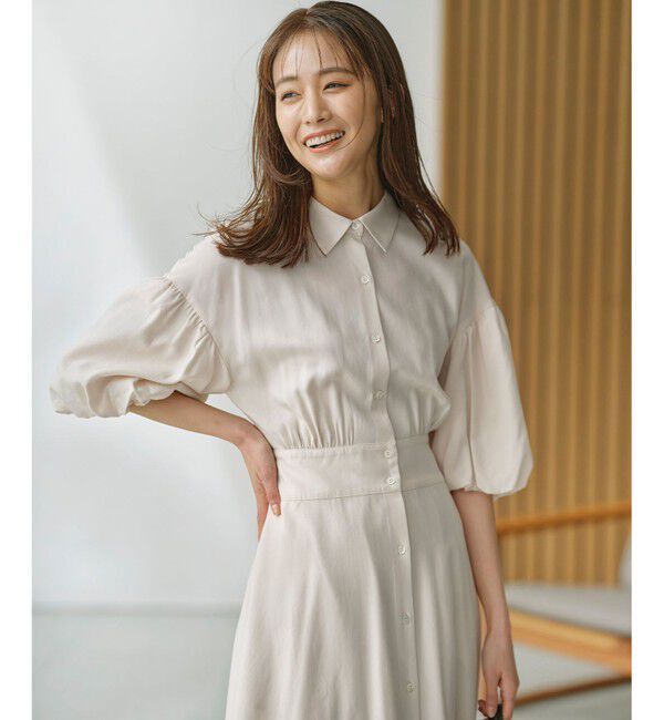 組曲「【WEB限定カラーあり】ボリュームスリーブシャツワンピース」|ワンピース|