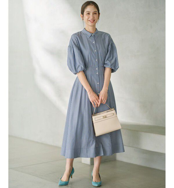 組曲「【WEB限定カラーあり】ボリュームスリーブシャツワンピース」|ワンピース|