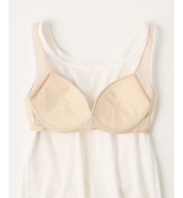 自由区「【ワコールコラボ】【洗える】カップイン タンクトップ」|タンクトップ|