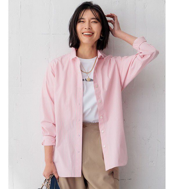 23区「【Oggi4月号掲載/洗える】CANCLINI ベーシック シャツ」|シャツ・ブラウス|ﾋﾟﾝｸｽﾄ