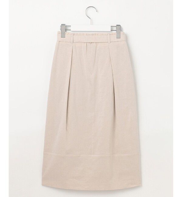 23区「【洗える】リネンレーヨンストレッチ タック スカート」|スカート|