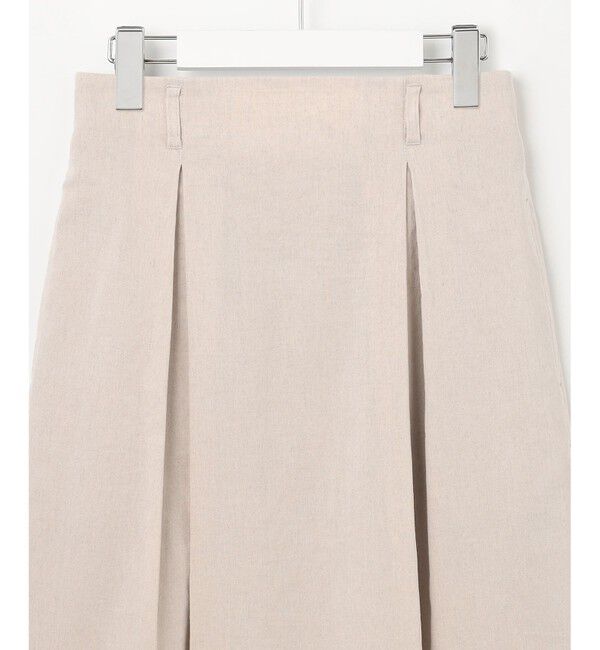 23区「【洗える】リネンレーヨンストレッチ タック スカート」|スカート|