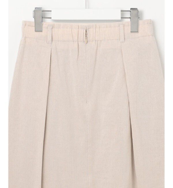 23区「【洗える】リネンレーヨンストレッチ タック スカート」|スカート|