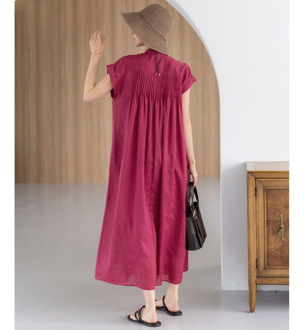 23区「【一部店舗限定/接触冷感/洗える】ラミータンブラー フレンチスリーブ ワンピース」|ワンピース|