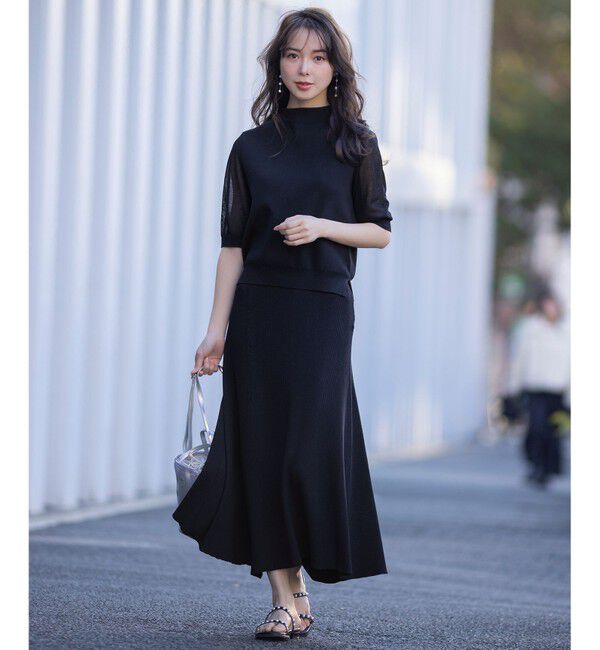 ANY SIS「【好印象企画】ニット セットアップ」|スーツ|ネイビー