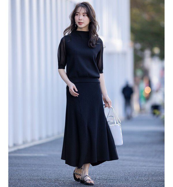 ANY SIS「【好印象企画】ニット セットアップ」|スーツ|