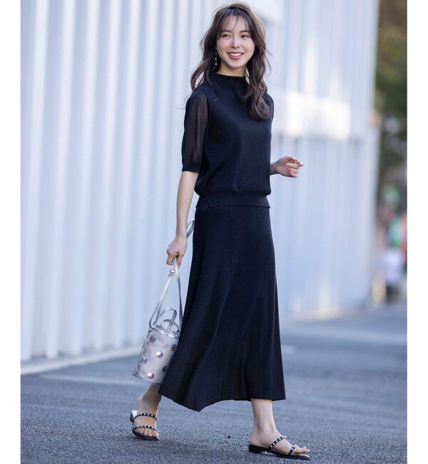 ANY SIS「【好印象企画】ニット セットアップ」|スーツ|