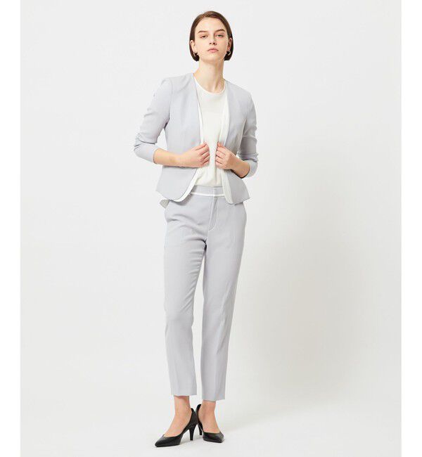 BEIGE,「CINDY / ダブルカラージャケット」|ノーカラージャケット|