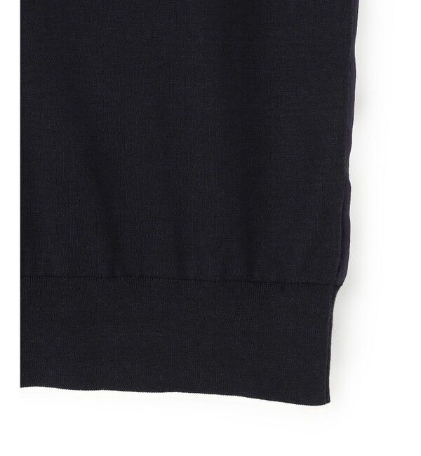 BEIGE,「CHLOR / ウールシルクツイルドッキングVネックニット」|ニット・セーター|