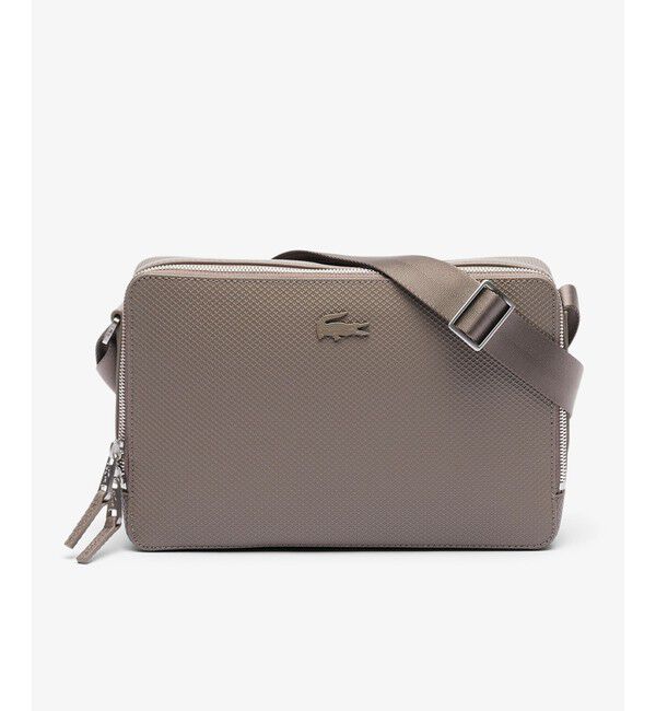 LACOSTE「CHANTACOスクエアショルダーバッグ」|ショルダー・メッセンジャー|サンドベージュ