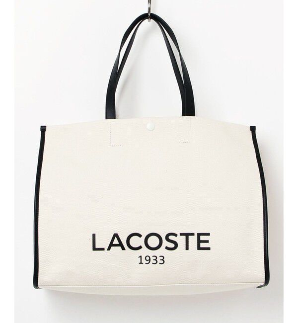 LACOSTE「ヘリテージキャンバス テニススタイルトートバッグ」|トートバッグ|ブラック