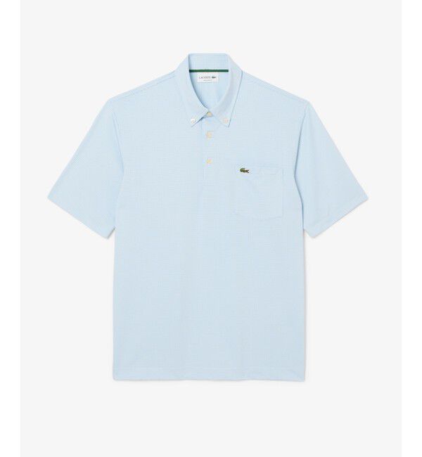 LACOSTE「消臭・速乾・UVカットマイクロチェックポロシャツ」|ポロシャツ|