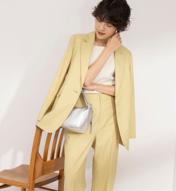 NOLLEY'S「《セットアップ対応》ウォッシャブル麻混ストレッチテーラードジャケット」|テーラードジャケット|