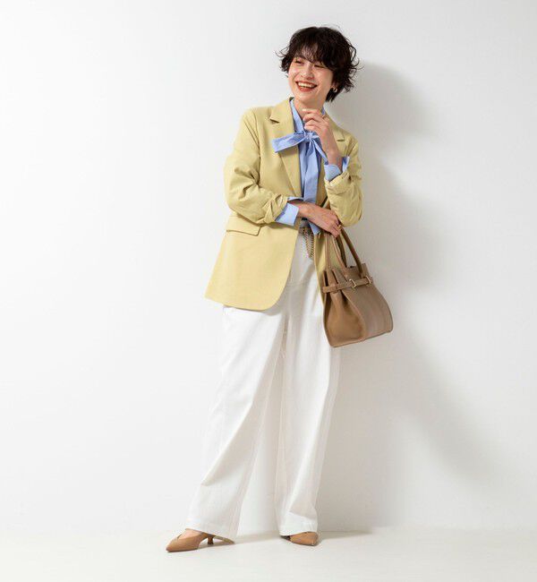 NOLLEY'S「《セットアップ対応》ウォッシャブル麻混ストレッチテーラードジャケット」|テーラードジャケット|