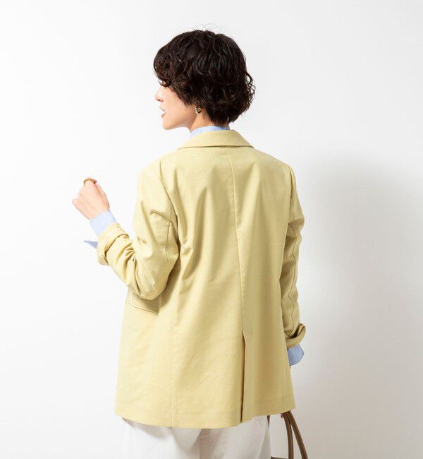 NOLLEY'S「《セットアップ対応》ウォッシャブル麻混ストレッチテーラードジャケット」|テーラードジャケット|