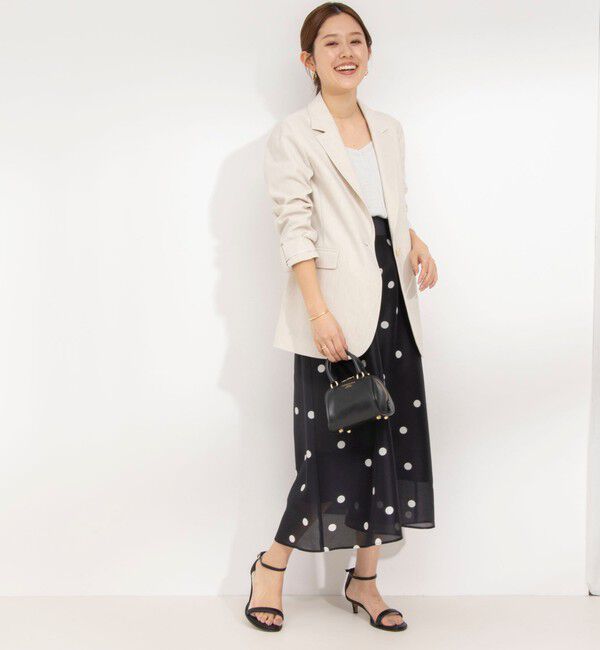 NOLLEY'S「《セットアップ対応》ウォッシャブル麻混ストレッチテーラードジャケット」|テーラードジャケット|