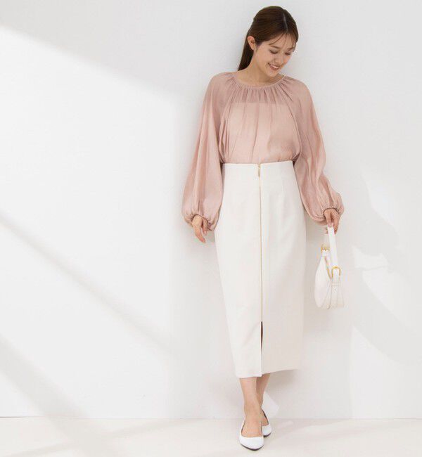 NOLLEY'S sophi「シアー割繊2WAYギャザーブラウス」|シャツ・ブラウス|