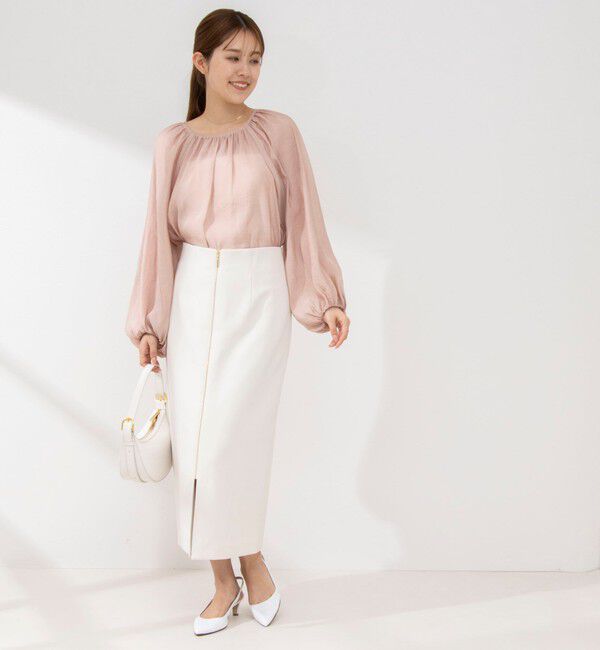 NOLLEY'S sophi「シアー割繊2WAYギャザーブラウス」|シャツ・ブラウス|