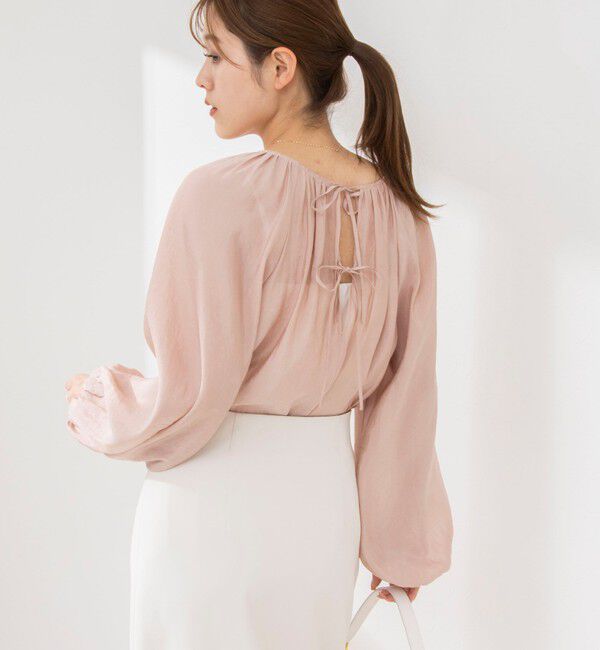 NOLLEY'S sophi「シアー割繊2WAYギャザーブラウス」|シャツ・ブラウス|