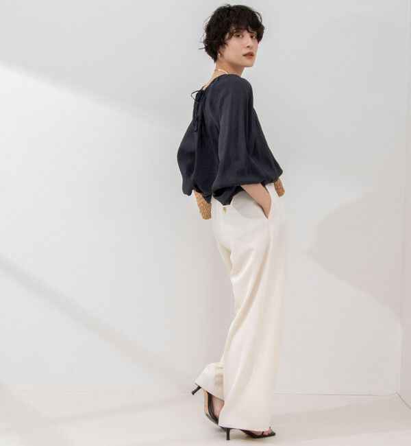 NOLLEY'S sophi「シアー割繊2WAYギャザーブラウス」|シャツ・ブラウス|