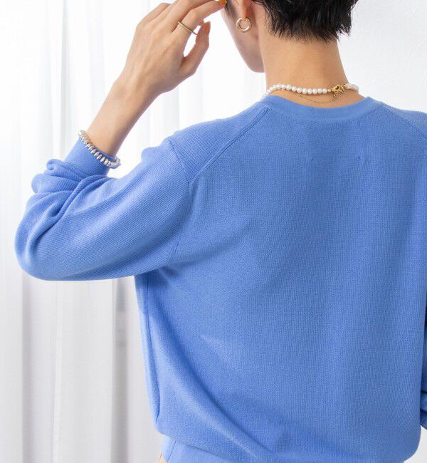 NOLLEY'S「《手洗い可能》ESPOIR 16G片畦クルーネックカーディガン」|カーディガン|