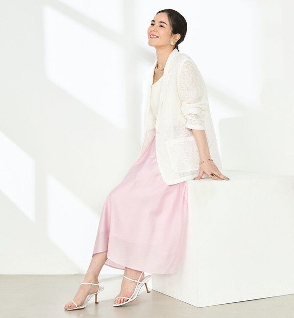 NOLLEY'S sophi「《セットアップ対応》ウォッシャブルシアーローンインゴムギャザースカート」|スカート|