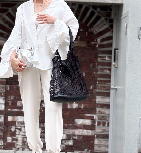 NOLLEY'S「メッシュトート（ポーチ・チャーム付）」|ショルダー・メッセンジャー|