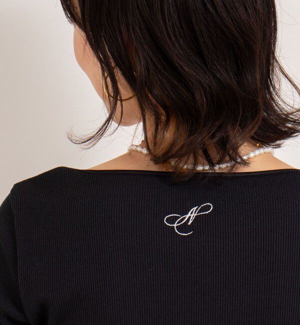 NOLLEY'S「《手洗い可能》五分袖スクエアテレコプルオーバーカットソー」|Tシャツ・カットソー|